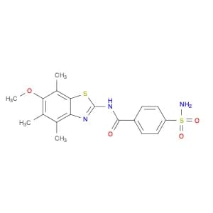 Benzamide, 4-(aminosulfonyl)-N-(6-methoxy-4,5,7-trimethyl-2-benzothiazolyl)-