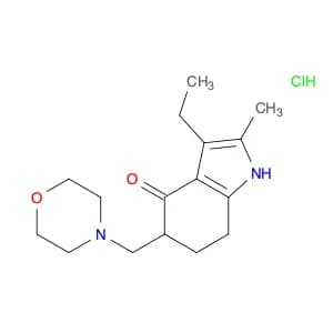 4H-Indol-4-one, 3-ethyl-1,5,6,7-tetrahydro-2-methyl-5-(4-morpholinylmethyl)-, hydrochloride (1:1)