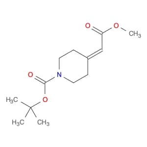 1-Piperidinecarboxylic acid, 4-(2-methoxy-2-oxoethylidene)-, 1,1-dimethylethyl ester