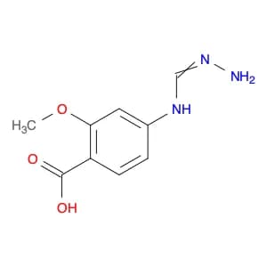 Benzoic acid, 4-[(aminoiminomethyl)amino]-2-methoxy-