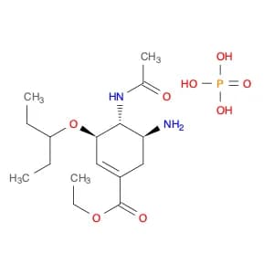 phosphoric acid ethyl (3R,4R,5S)-5-amino-4-acetamido-3-(pentan-3-yloxy)cyclohex-1-ene-1-carboxylate