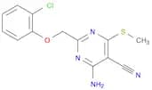 4-Amino-2-((2-chlorophenoxy)methyl)-6-(methylthio)pyrimidine-5-carbonitrile