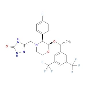 5-{[(2R,3S)-2-[(1R)-1-[3,5-bis(trifluoromethyl)phenyl]ethoxy]-3-(4-fluorophenyl)morpholin-4-yl]met…