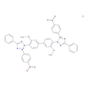 2H-Tetrazolium, 2,2'-(3,3'-dimethoxy[1,1'-biphenyl]-4,4'-diyl)bis[3-(4-nitrophenyl)-5-phenyl-, chl…