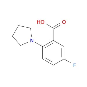 5-Fluoro-2-pyrrolidinobenzoic Acid