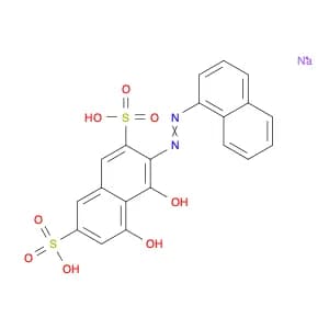 Disodium 4,5-dihydroxy-3-(naphthalen-1-yldiazenyl)naphthalene-2,7-disulfonate