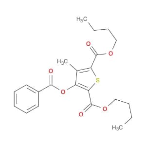2,5-Thiophenedicarboxylic acid, 3-(benzoyloxy)-4-methyl-, dibutyl ester