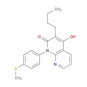 1,8-Naphthyridin-2(1H)-one, 3-butyl-4-hydroxy-1-[4-(methylthio)phenyl]-