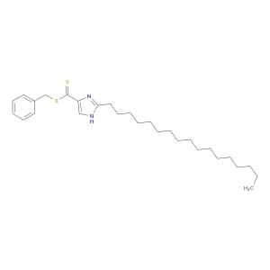 1H-Imidazole-4-carbodithioic acid, 2-heptadecyl-, phenylmethyl ester