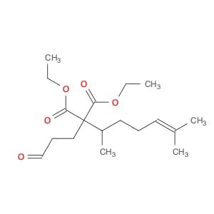 Propanedioic acid, (1,5-dimethyl-4-hexenyl)(3-oxopropyl)-, diethyl ester