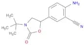 Benzonitrile, 2-amino-5-[3-(1,1-dimethylethyl)-2-oxo-5-oxazolidinyl]-
