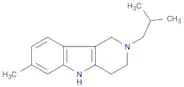 1H-Pyrido[4,3-b]indole, 2,3,4,5-tetrahydro-7-methyl-2-(2-methylpropyl)-