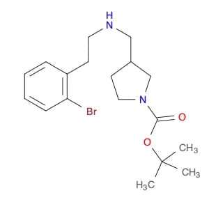 1-Pyrrolidinecarboxylicacid, 3-[[[2-(2-bromophenyl)ethyl]amino]methyl]-, 1,1-dimethylethyl ester