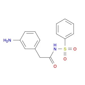 Benzeneacetamide,3-amino-N-(phenylsulfonyl)-