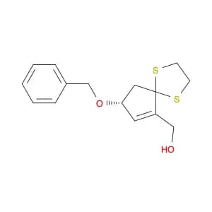1,4-Dithiaspiro[4.4]non-6-ene-6-methanol, 8-(phenylmethoxy)-, (R)-