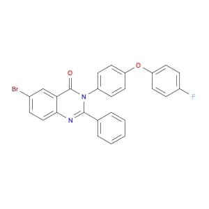 4(3H)-Quinazolinone, 6-bromo-3-[4-(4-fluorophenoxy)phenyl]-2-phenyl-