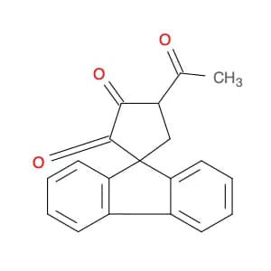 Spiro[cyclopentane-1,9'-[9H]fluorene]-2,3-dione, 4-acetyl-