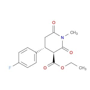 (3R,4S)-Ethyl 4-(4-fluorophenyl)-1-methyl-2,6-dioxopiperidine-3-carboxylate