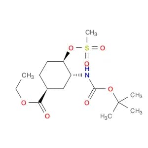 (1S,3R,4R)-3-[(tert-Butoxycarbonyl)amino]-4-[(methylsulfonyl)oxy]cyclohexanecarboxylic Acid Ethyl …