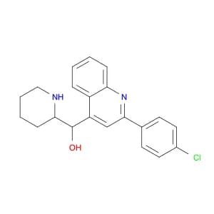 2-(4-Chlorophenyl)-a-2-piperidinyl-4-quinolinemethanol