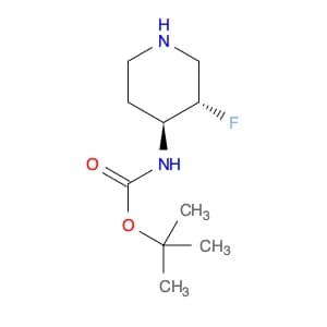 Carbamic acid, N-​[(3S,​4S)​-​3-​fluoro-​4-​piperidinyl]​-​, 1,​1-​dimethylethyl ester