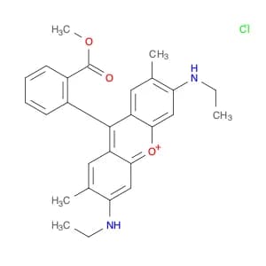 Xanthylium,3,6-bis(ethylamino)-9-[2-(methoxycarbonyl)phenyl]-2,7-dimethyl-,chloride