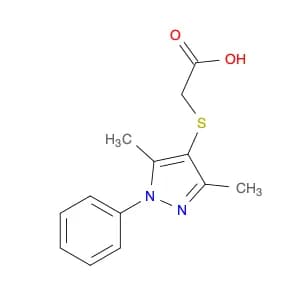 2-((3,5-Dimethyl-1-phenyl-1H-pyrazol-4-yl)thio)acetic acid