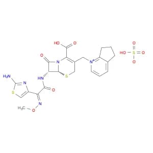 5H-Cyclopenta[b]pyridinium,1-[[(6R,7R)-7-[[(2Z)-(2-amino-4-thiazolyl)(methoxyimino)acetyl]amino]-2…