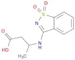 3-[(1,1-Dioxo-1,2-benzothiazol-3-yl)amino]butanoic acid