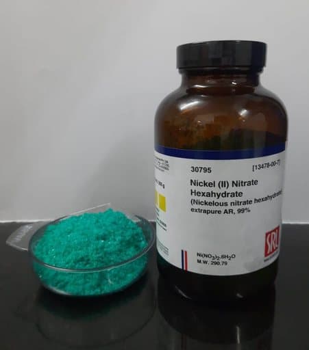 Nickel (II) Nitrate Hexahydrate extrapure AR, 99%