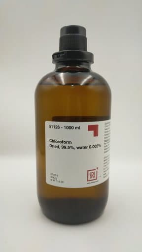 Chloroform Dried, 99.5%, water 0.005%