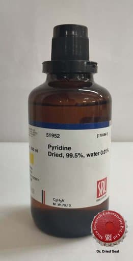Pyridine Dried, 99.5%, water 0.01%