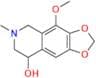 5,6,7,8-Tetrahydro-4-methoxy-6-methyl-1,3-dioxolo[4,5-g]isoquinolin-8-ol