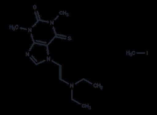 Theophylline, 7-(2-(diethylamino)ethyl)-6-thio-, methiodide