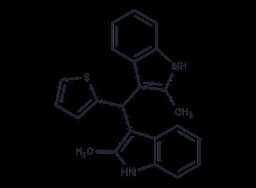 1H-Indole, 3,3'-(2-thienylmethylene)bis[2-methyl-