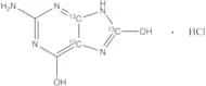 2-Amino-6,8-dihydroxypurine-13C3 Hydrochloride