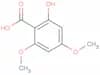 2-Hydroxy-4,6-dimethoxybenzoic acid