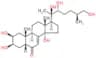 (2beta,3beta,5beta,22R,25S)-2,3,14,20,22,26-hexahydroxycholest-7-en-6-one