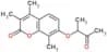 3,4,8-trimethyl-7-(1-methyl-2-oxopropoxy)-2H-chromen-2-one