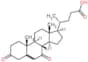 3,7-dioxocholan-24-oic acid