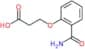3-(2-carbamoylphenoxy)propanoic acid
