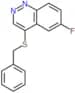 4-(benzylsulfanyl)-6-fluorocinnoline