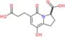 6-(2-carboxyethyl)-8-hydroxy-5-oxo-1,2,3,5-tetrahydroindolizine-3-carboxylic acid