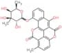 Benzo[h][1]benzopyrano[5,4,3-cde][1]benzopyran-5,12-dione, 10-[(6-deoxy-3-C-methyl-β-D-galactopyra…