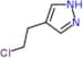 4-(2-chloroethyl)-1H-pyrazole