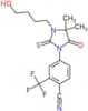 4-[3-(4-hydroxybutyl)-4,4-dimethyl-5-oxo-2-thioxoimidazolidin-1-yl]-2-(trifluoromethyl)benzonitrile