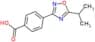 4-[5-(1-Methylethyl)-1,2,4-oxadiazol-3-yl]benzoic acid
