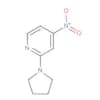 Pyridine, 4-nitro-2-(1-pyrrolidinyl)-
