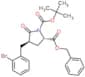 2-benzyl 1-tert-butyl (2S,4R)-4-(2-bromobenzyl)-5-oxopyrrolidine-1,2-dicarboxylate