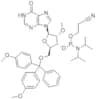 Inosine, 5′-O-[bis(4-methoxyphenyl)phenylmethyl]-2′-O-methyl-, 3′-[2-cyanoethyl bis(1-methylethyl)…
